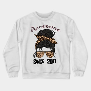 Messy bum birthday girl Crewneck Sweatshirt